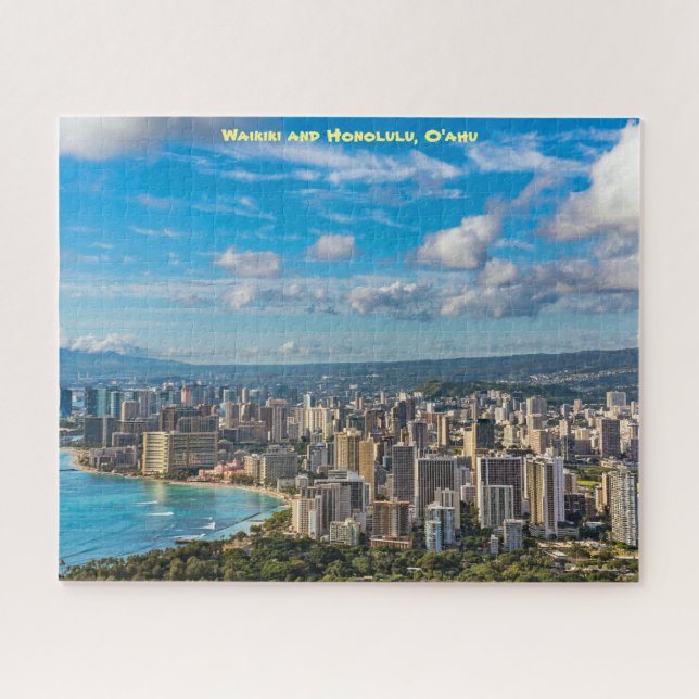 Puzzle Vue Waikiki et Honolulu (Horizontal)