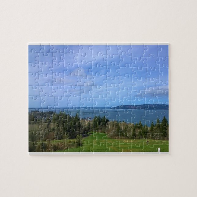 Puzzle Vues de la colonne Astoria, Oregon (Horizontal)