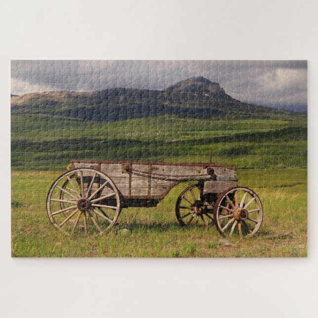 Puzzle Wagon Historique Laissé Dans Un Pâté (Horizontal)