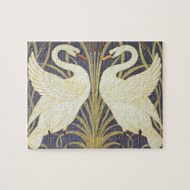 Puzzle Walter Crane Swan, Rush Et Iris Art Nouveau (Horizontal)