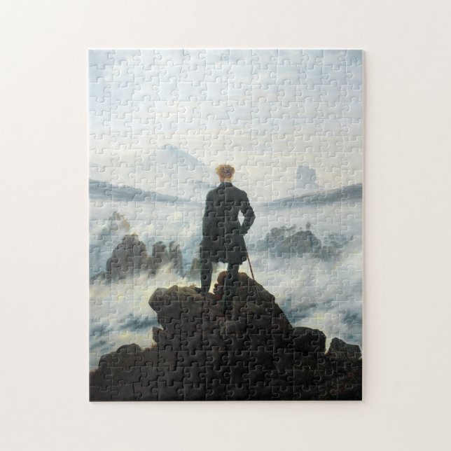 Puzzle Wanderer au-dessus de la mer de brouillard, Friedr (Vertical)