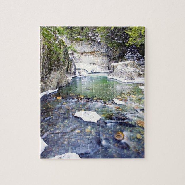 Puzzle Warren Falls Vermont (Vertical)
