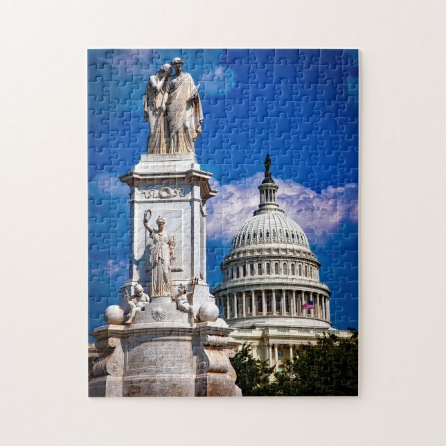 Puzzle Washington DC. Capitale de l'État. (Vertical)
