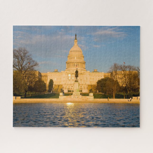 Puzzle Washington DC. Capitale de l'État. (Horizontal)