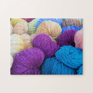 Puzzle Washington, Seabeck. Boules de fil coloré