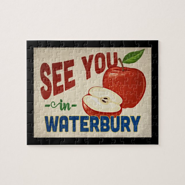 Puzzle Waterbury Connecticut Apple - Vintage voyage (Horizontal)