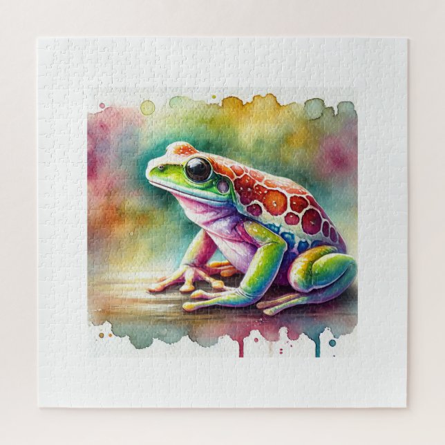 Puzzle Watercolor Coqu Frog 140724AREF115 - Watercolor (Vertical)