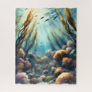 Puzzle Watercolor Kelp Forest