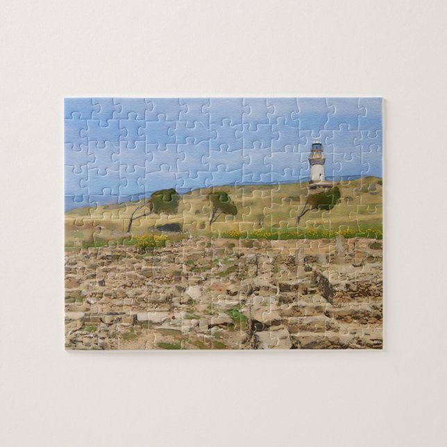 Puzzle Watercolor lighthouse (Horizontal)