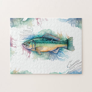 Puzzle - Watercolor Series: Bass