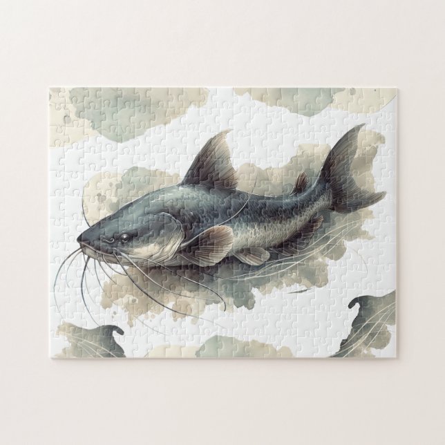 Puzzle - Watercolor Series: Catfish (Horizontal)