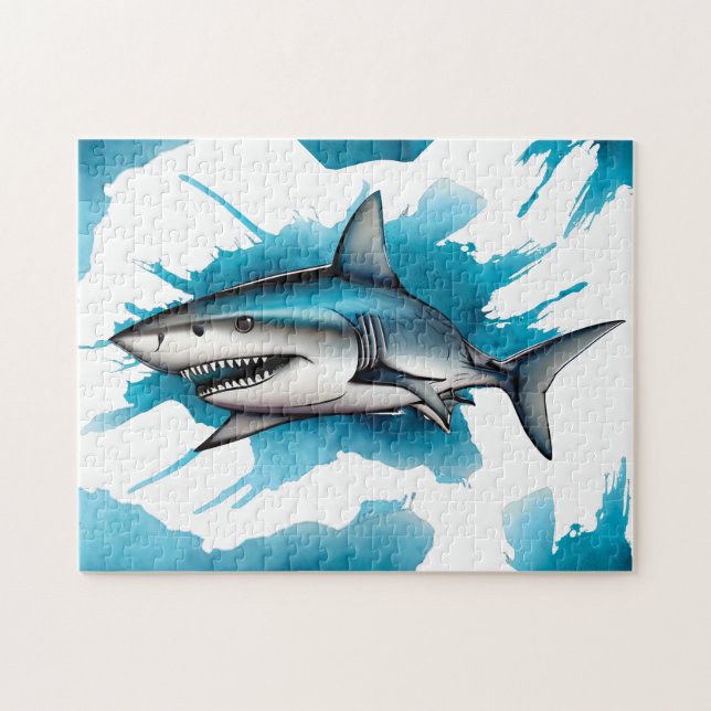 Puzzle - Watercolor Series: Shark (Horizontal)