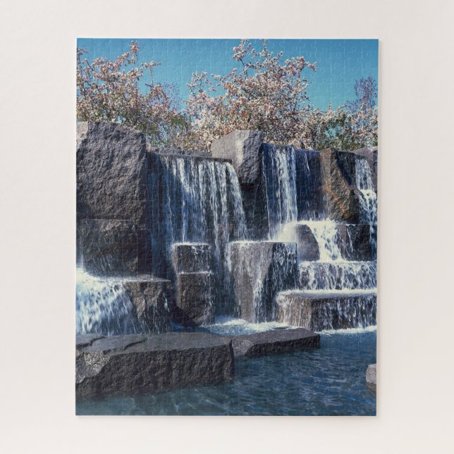 Puzzle Waterfall Memorial Washington. (Vertical)