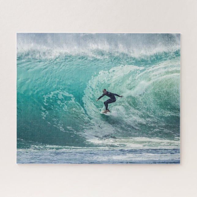 Puzzle Wave Surf Sports de surf Blue Ocean (Horizontal)
