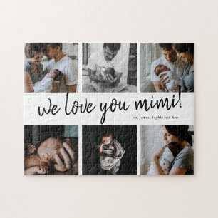 Puzzle We Love You Mimi Modern 6 Photo Grand-mère's