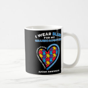Puzzle Wear Blue For Granddaughter Autism Awarenes Coffee Mug