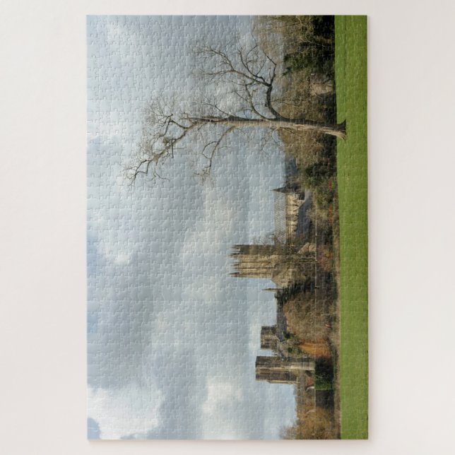Puzzle Wells Somerset UK La cathédrale gothique Wells. (Vertical)