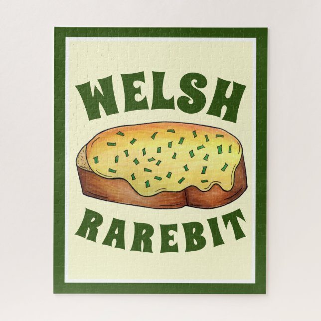 Puzzle Welsh Rarebit Savoureux Fromage Toast British Food (Vertical)