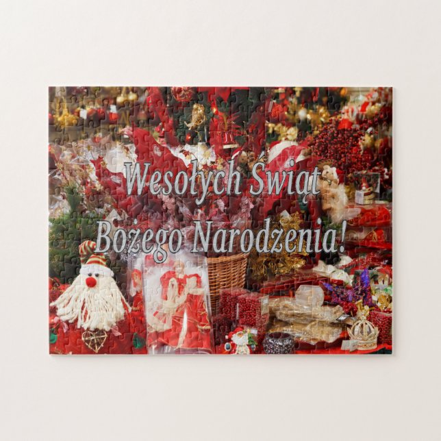 Puzzle Wesołych Świąt… ! Joyeux Noël dans le wf polonais (Horizontal)