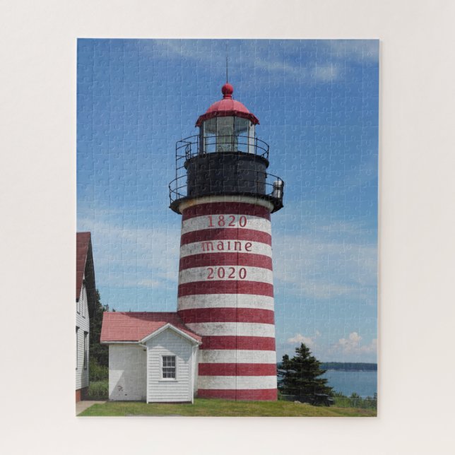 Puzzle West Quoddy Lubec Maine Phare Bicenntenial (Vertical)