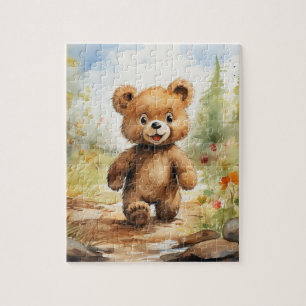 Puzzle Whimsical Adventure attend avec notre mignonne our