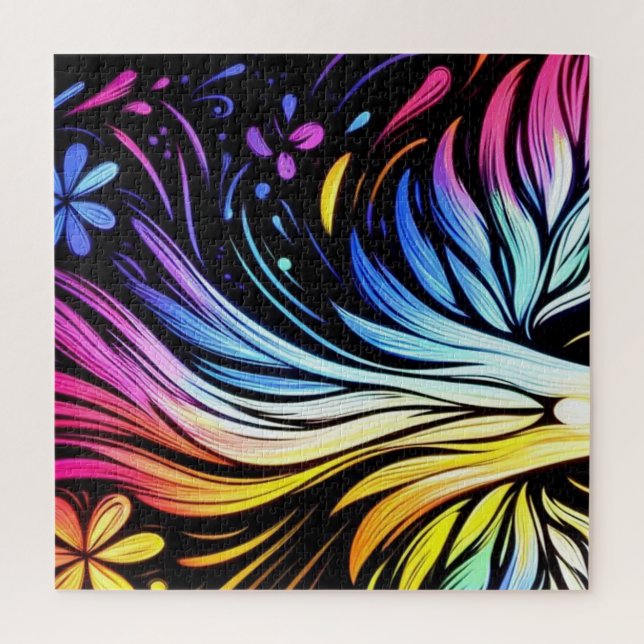 Puzzle Whimsical Art on a 20x20" 652 piece (Vertical)
