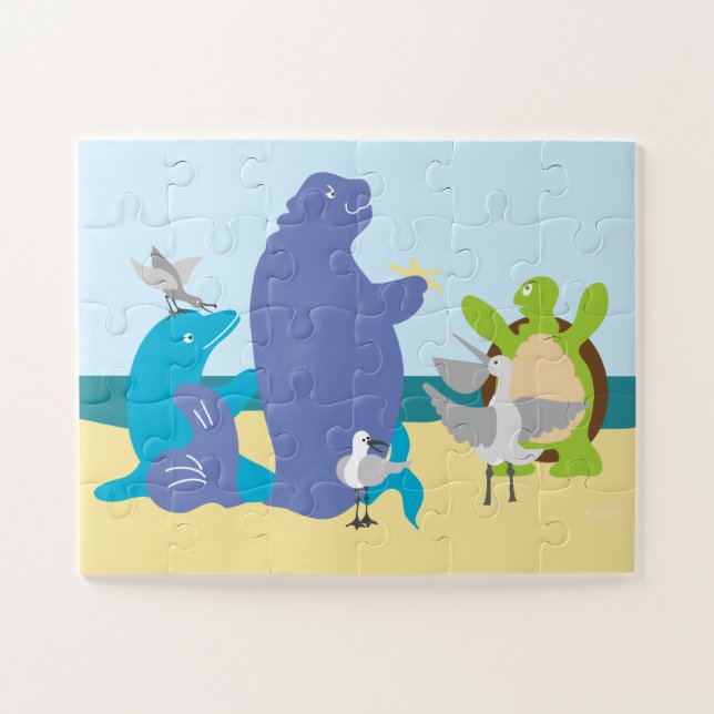 Puzzle Whimsical Sea Animaux (Horizontal)