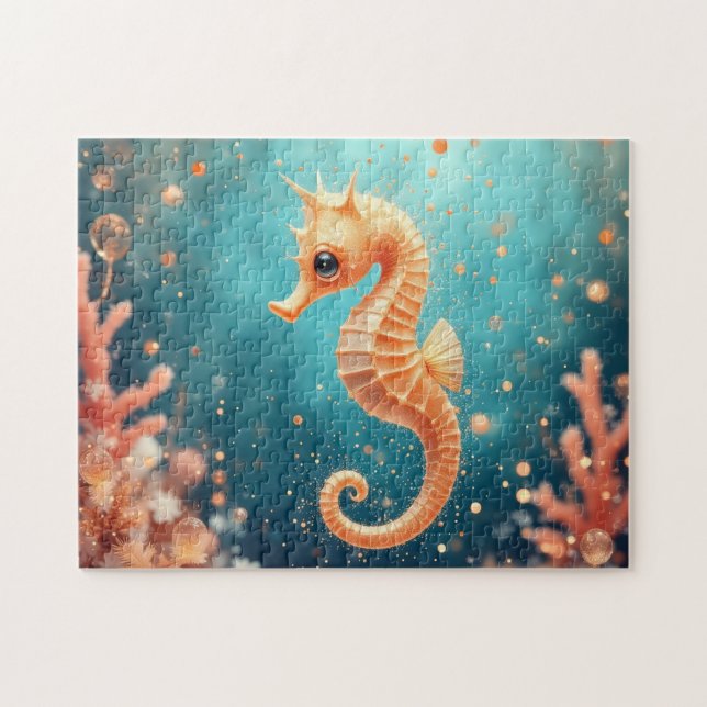 Puzzle Whimsical Seahorse (Horizontal)