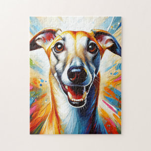 Puzzle Whippet chien acrylique Imprimer cadeau Amoureux d