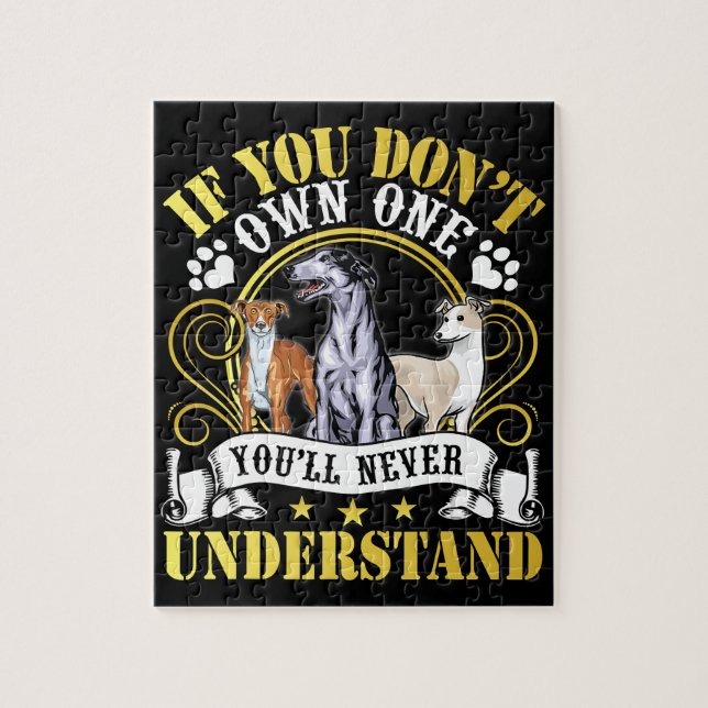 Puzzle Whippet | I Owned A Whippet ,So I Understand (Vertical)