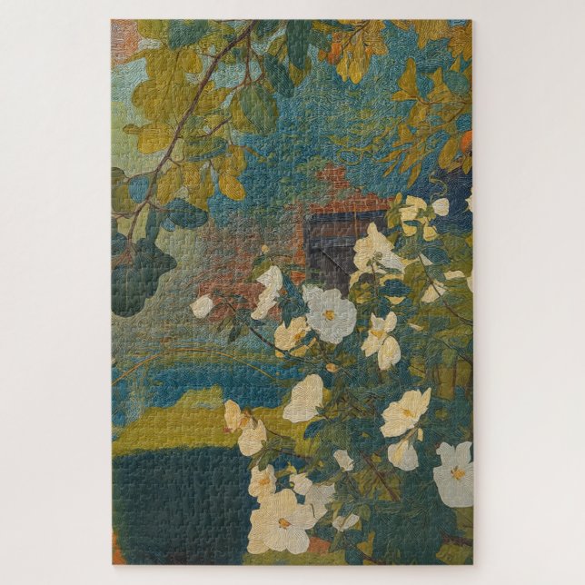 Puzzle White Garden (Vertical)