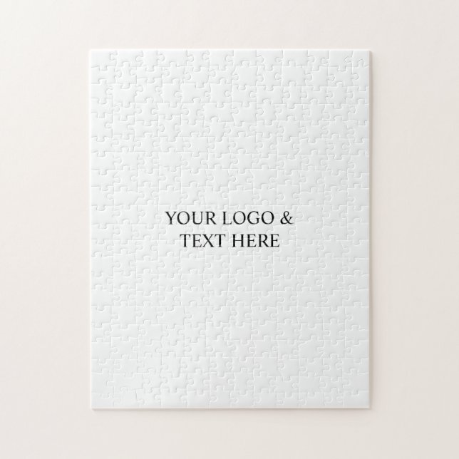 Puzzle White Personalized – Your Logo & Text Here (Vertical)