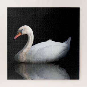 Puzzle White swan on black