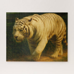 Puzzle White Tiger Majesty - Stylisé Art de la faune