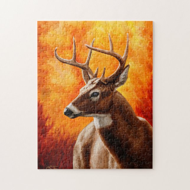 Puzzle Whitetail Deer (Vertical)