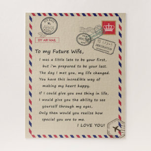 Puzzle Wife Lovers   À Ma Future Femme Je T'Aime