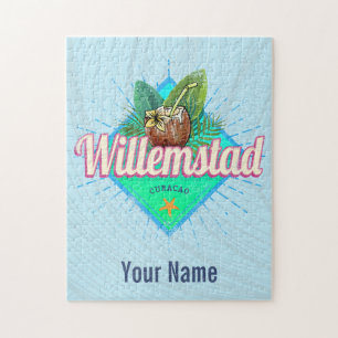 Puzzle Willemstad Curacao vacances Vintage Caraïbes Lugg