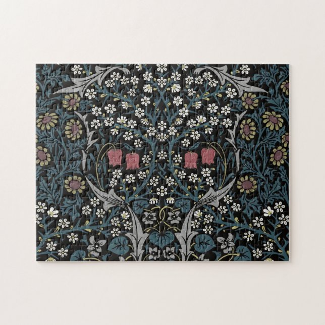 Puzzle William Morris Blackthorn Floral Art Nouveau (Horizontal)