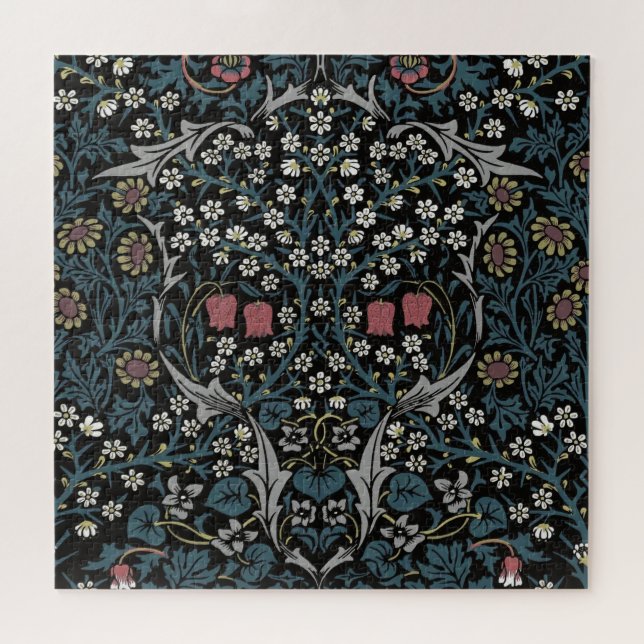 Puzzle William Morris Blackthorn Floral Art Nouveau Main- (Horizontal)