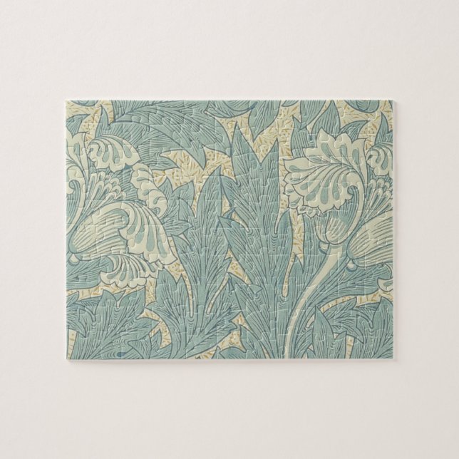 Puzzle William Morris Classique Tulipe Bleu Floral (Horizontal)