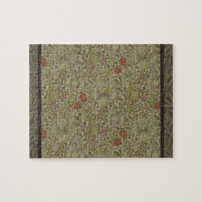 Puzzle William Morris Floral Lys willow art design (Horizontal)