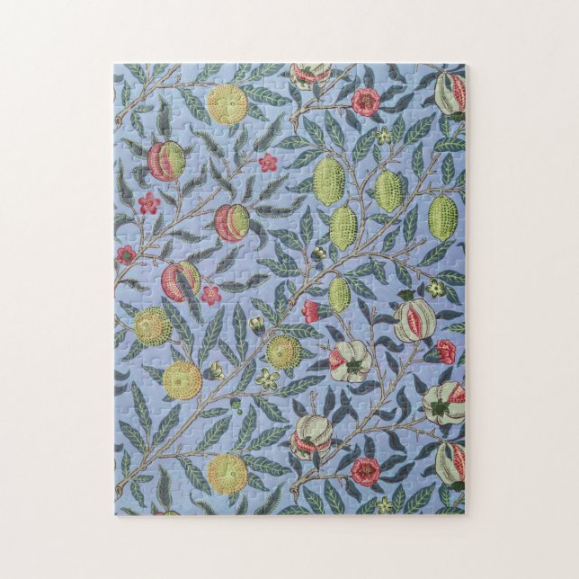 Puzzle William Morris Fruit grenade bleu ornement (Vertical)