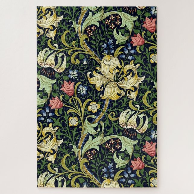 Puzzle William Morris Golden Lily modèle floral (Vertical)