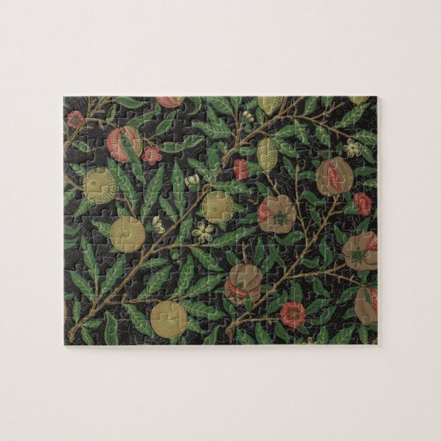 Puzzle William Morris grenade classique fruits (Horizontal)