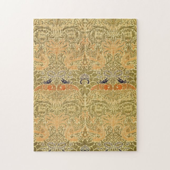 Puzzle William Morris Peacock & Dragon Arts & Artisanat (Vertical)