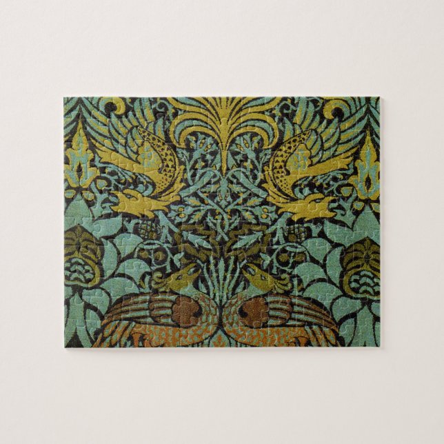 Puzzle William Morris Peacock Dragon Fond d'écran (Horizontal)