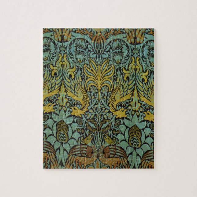 Puzzle William Morris Peacock Dragon Fond d'écran (Vertical)