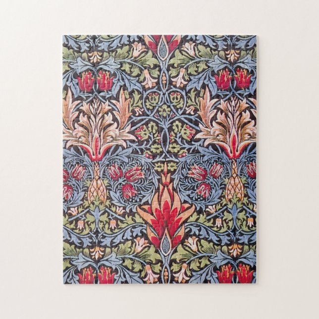 Puzzle William Morris Snakeshead Floral Art Nouveau (Vertical)
