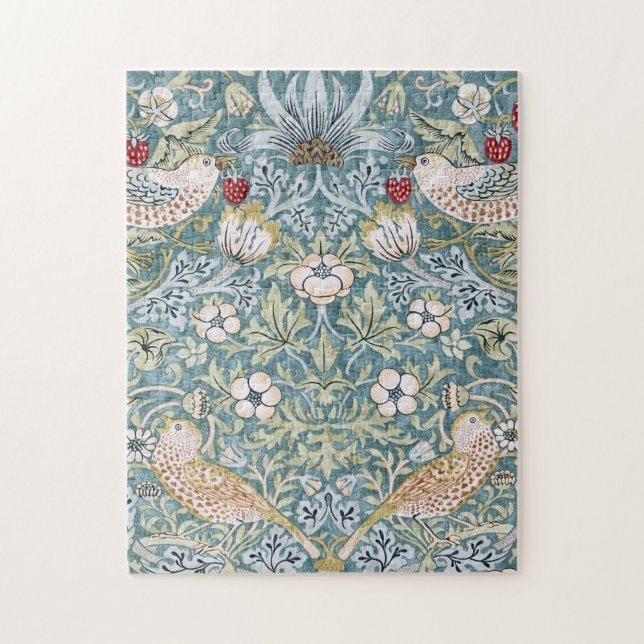 Puzzle William Morris Strawberry Thief Design de lumière (Vertical)
