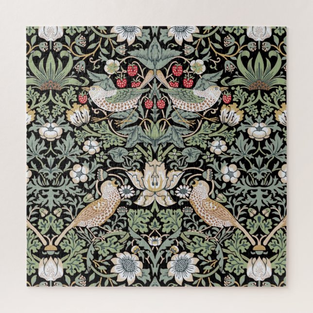 Puzzle William Morris Strawberry Thief I Black Birds (Vertical)